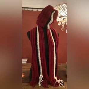 Hat and scarf set hand crocheted